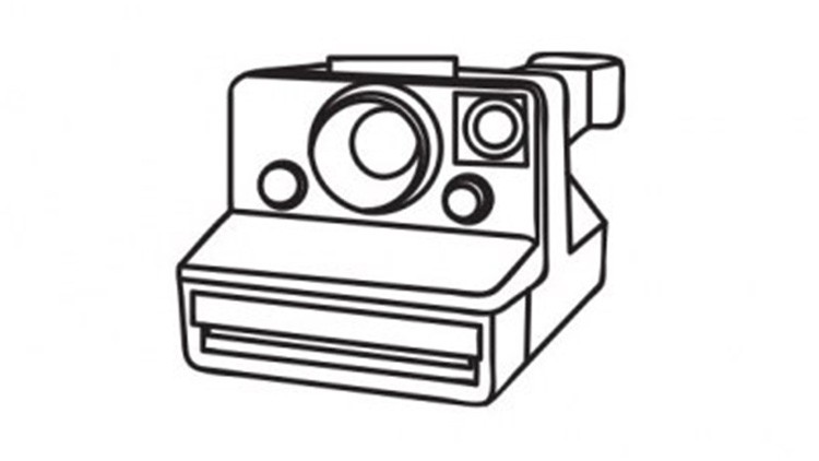 Icon einer Polaroidkamera
